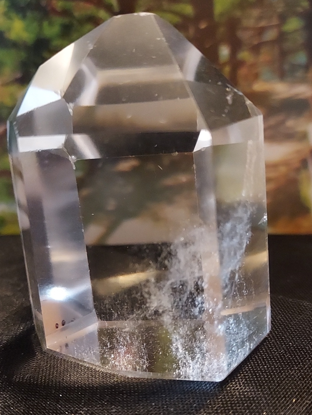 Ice Clear Polished Crystal Point